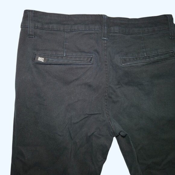 RSQ London Skinny Pants Black Stretch Mens 30x32 (Actual 30x30) Chino - Picture 6 of 9